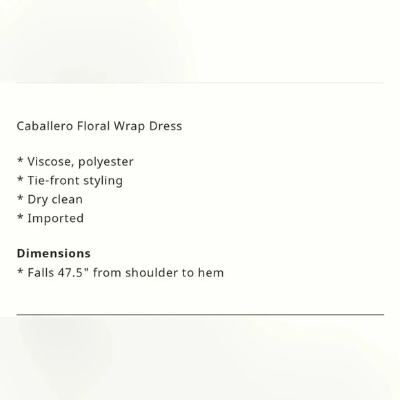 Caballero Floral Wrap Dress Size L - Picture 6 of 9